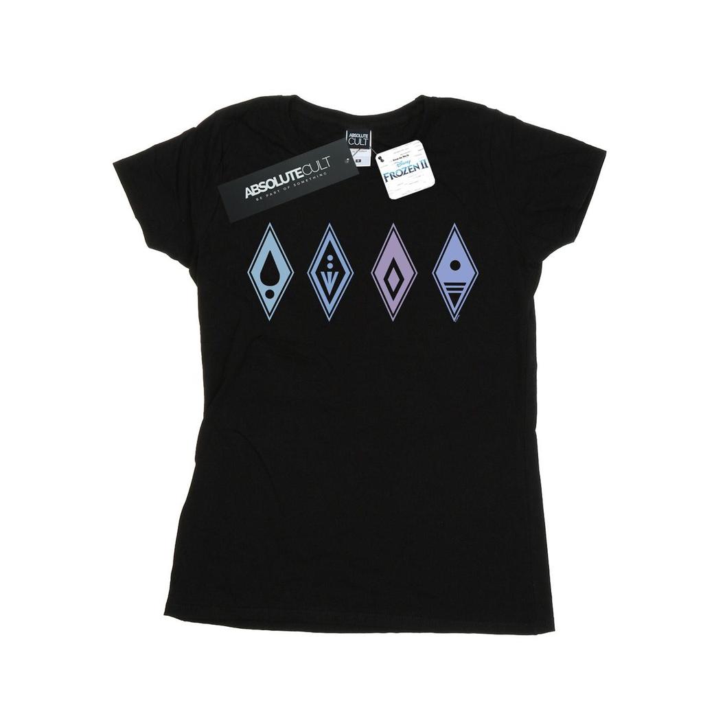 Disney Womens/Ladies Frozen 2 Elements Symbols Cotton T-Shirt