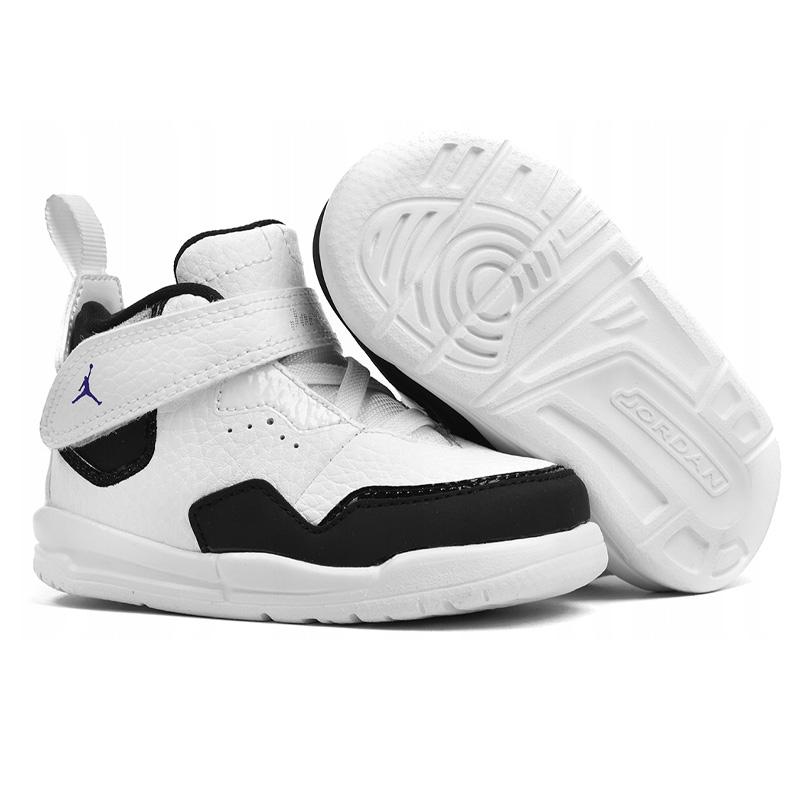 Jordan Courtside 23 Slip Resistant Cushioning Mid top Toddler Shoes White Black Infant And Toddler AQ7735-104