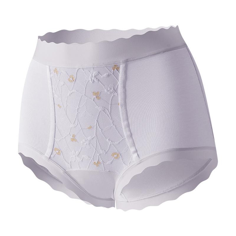 Female Spring and Summer Light Luxury Lace Traceless 10A Antibacterial Hip Lift Belly Retraction High Waist Panties