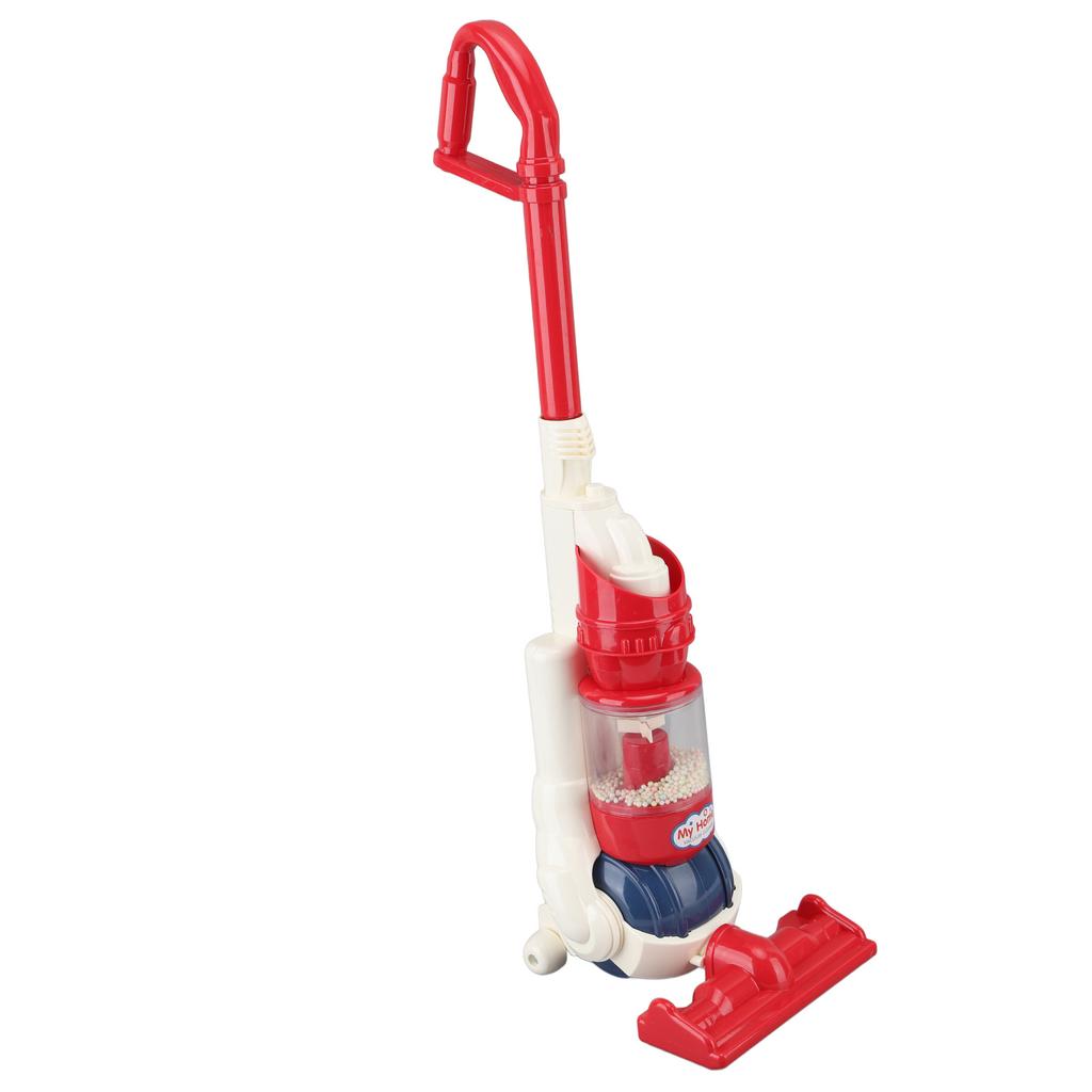 Vacuum Cleaner Toy Red Easy To Grip Detachable Working Suction Toy for Kids Over 3 Yeas Old