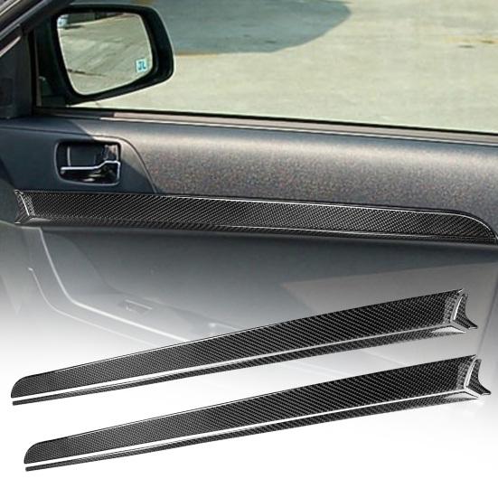 

6шт углеродное волокно внутренняя дверная панель наклейка украшение для Mitsubishi