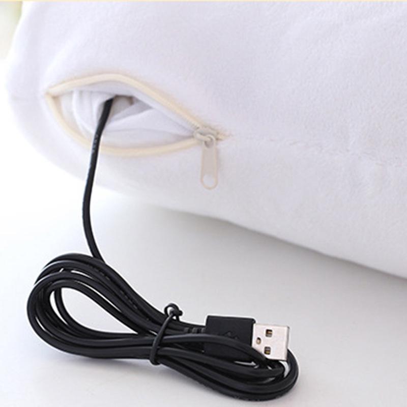 Cartoon USB Heated Plush Hand Warmer Pillow - Removable, Washable, No Water Required