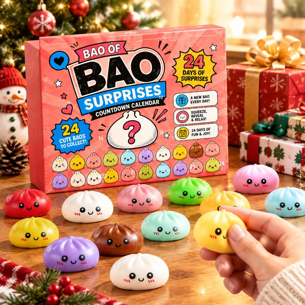 Soft Rubber Stress Relief Blind Box Set, 24 Squishy Slow Rising Toys Gift Box