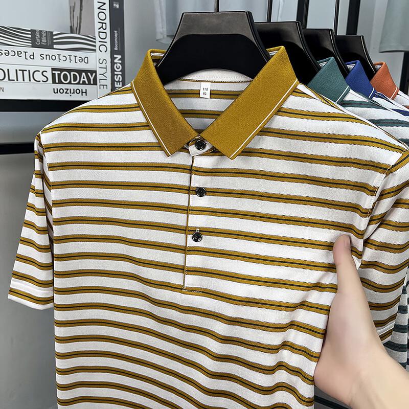 Firstview Men s Silk Blend Short Sleeve Polo Shirt FX1067 190/58/XXXXL
