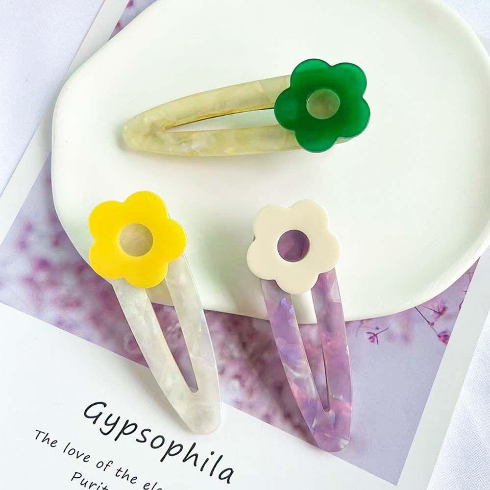 

Summer Style Korean Barrette Daisy Duckbill Hairpin Women s Hair Clip Floral Side Hair Grip