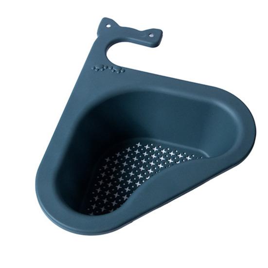 

Корзина для слива раковины, устойчивая, нескользящая конструкция, простая установка, многофункциональная кухня, треугольная