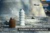 HOME DESIGN Foldable Silicone Stretchable Water Brown Bottle, Bottle,