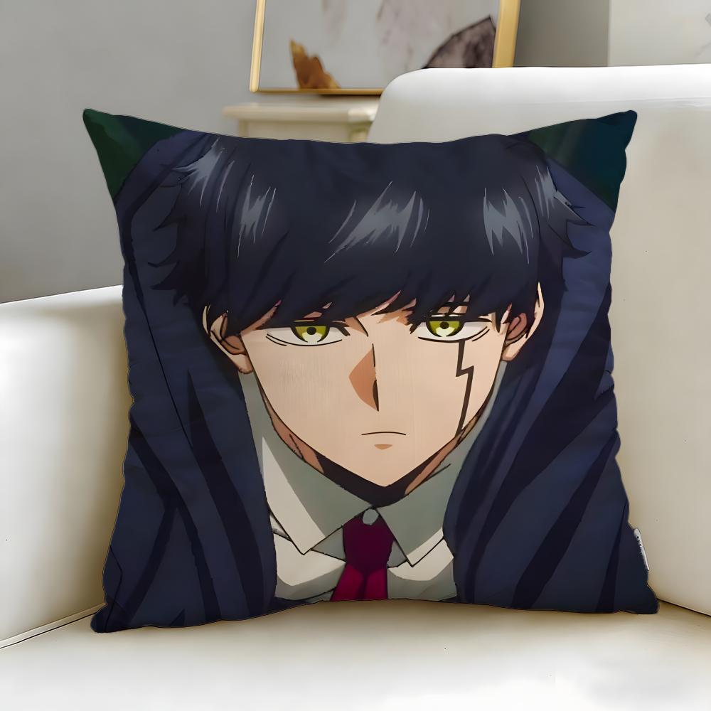 popular anime Mashle Magic and Muscles Cushion Cover Soft  EasyWash Pillow Case  Versatile for Couch Bed Travel and Office