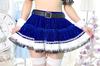 Clearstone SugarWhip Cosplay Christmas Lace Bustier Royal Santa, Blue, Women's