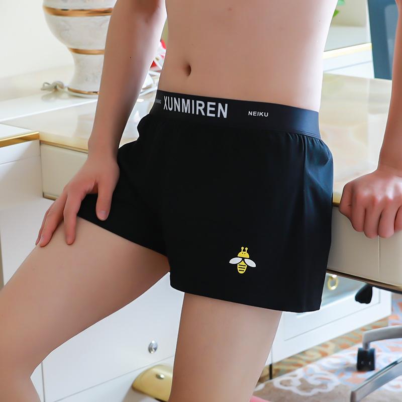 New Men's Cotton Boxer Underwear Fashion Men's  Quick Dry Arrow Pants Men's Loose Plus Size Boxers