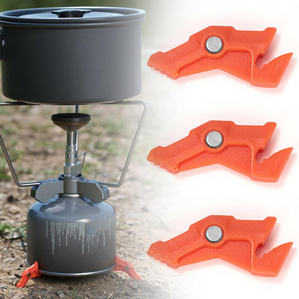 Widesea Foldable Gas Tank Bracket Bottle Shelf Stand Tripod Stove Base Stabilizer Folding Camping Burner Flat Canister Tripods