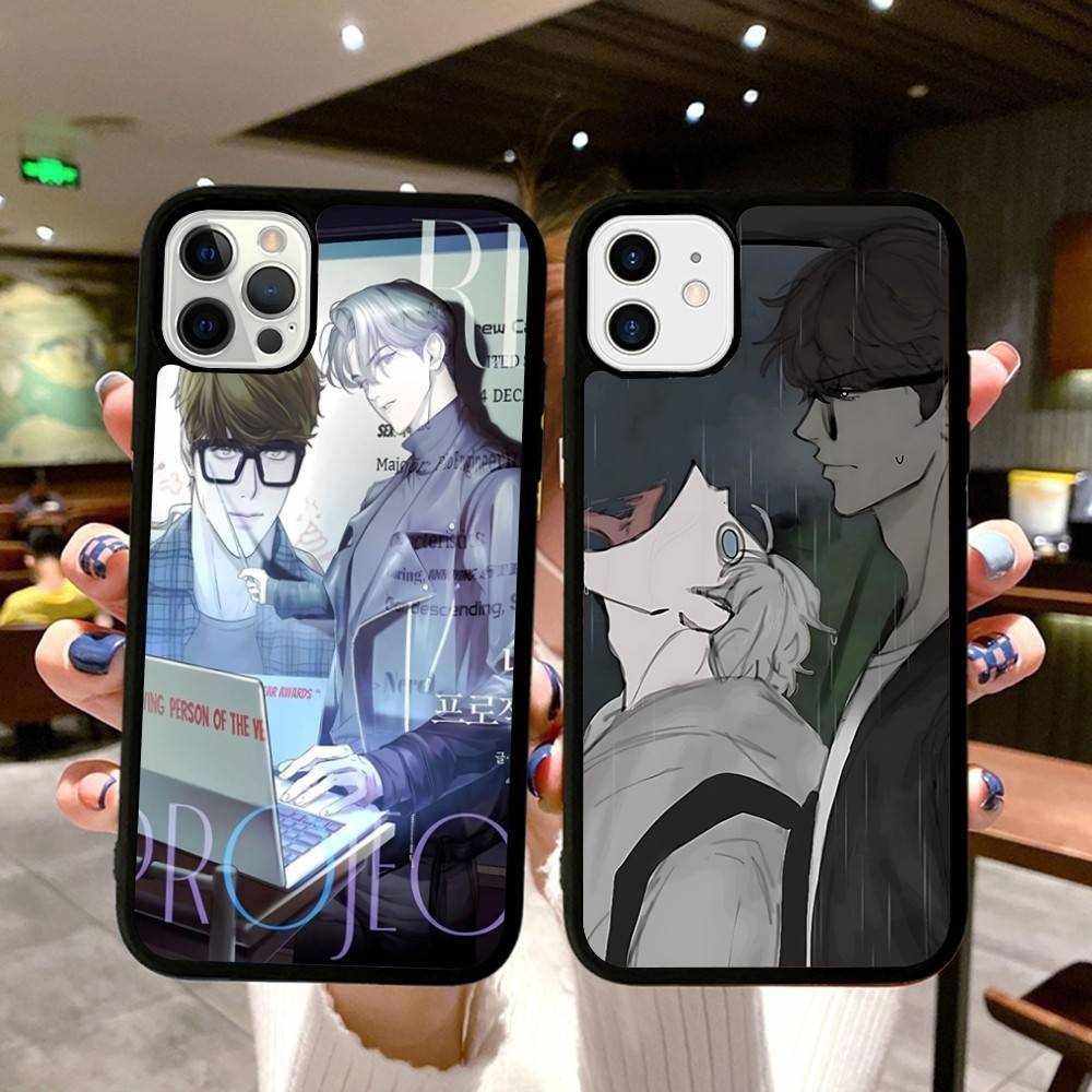 Nerd Project bl Anime PC+TPU Phone Case For iPhone 17 16 15 14 13 12 11 Pro Max Plus Kawaii Cartoon Cover