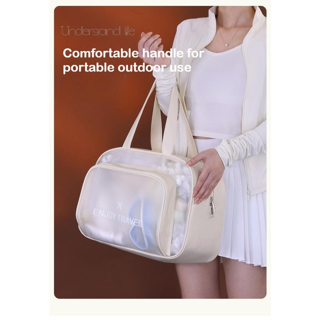 Dry Wet Separation Double-layer Shoe Compartment Waterproof Swimming Storage Bag Fitness Sports Large Capacity Storage Bag