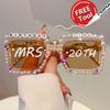DIY Square Sunglasses with Pearls Women Fashion Oversized Shades for Birthday Gift Trendy Original Handmade Sun Glasses