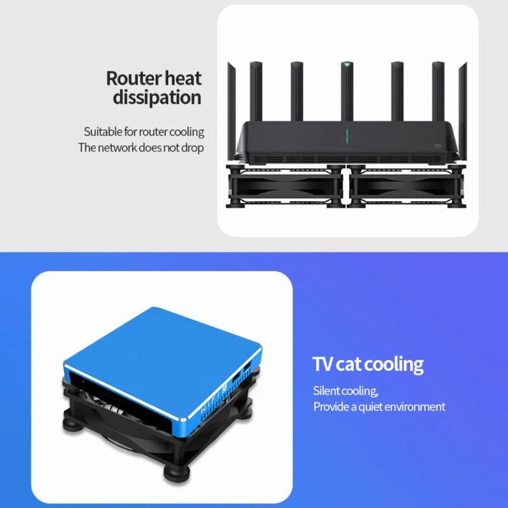 5V USB PC Case Exhaust Fan 8/12/14cm Hydraulic Bearing With Protective Net & Screws For Router TV Set‑top Box Cabinet Cooling