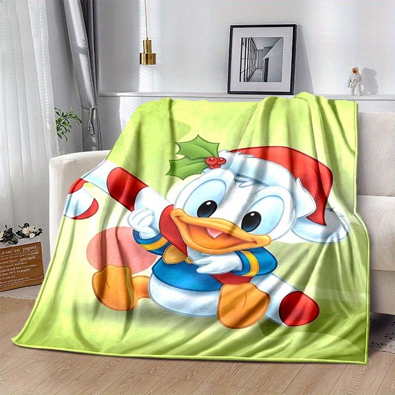 1pc, Christmas Donald Duck Holiday Home Decorative Blanket Festive Gift for Family, Couch Cover, Outdoor Throw, Travel