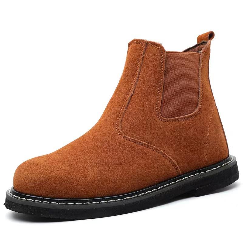 

Обувь для страхования труда, мужские противоударные, износостойкие и термостойкие ботинки, сталь Baotou, защитная обувь для электросварщиков 46