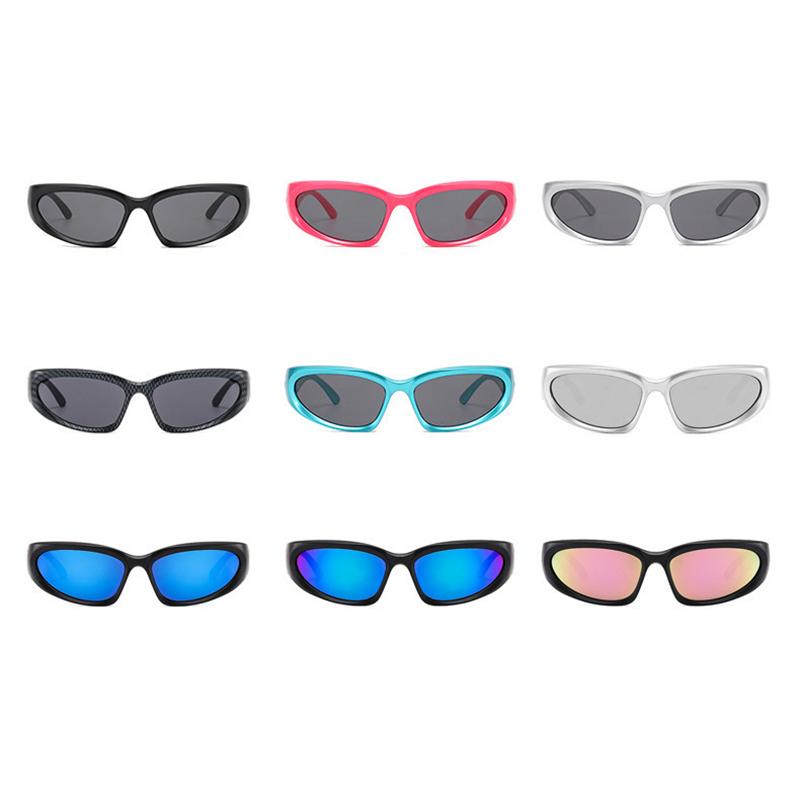 1Pc Trendy Designedsunglasses Women Men Outdoor Cycling Sports Uv400 Sunglass Vintage Sun Glasses