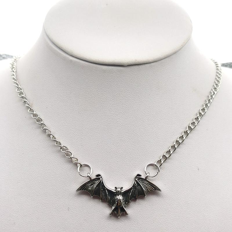 Fledermaus Kette Halskette Metall Mode Vintage Punk Gothic für Frauen Tiere Choker Halloween Halsband Hip Hop Mädchen Schmuck Geschenk