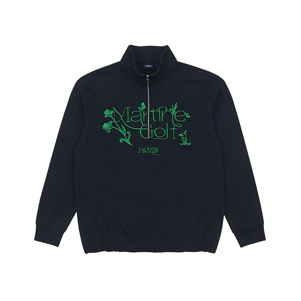 MARTINE GOLF Half Zip-Up Sweat Shirts_Navy (Men)