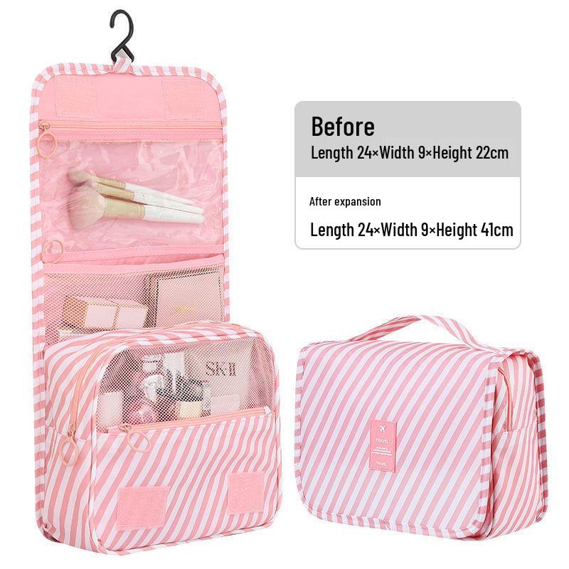 Women's Large Capacity Waterproof Travel Makeup Bag with Hook