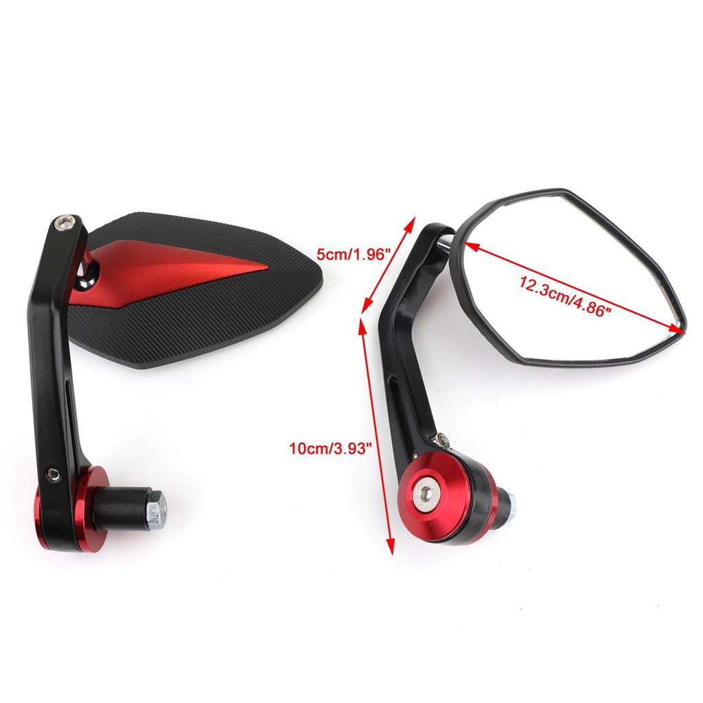 Motocyklová sportovní 7/8" zrcátka do konců řídítek pro Yamaha R1 YZF R6 CBR600RR
