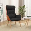 Day and Night - Day and Night Relaxing Armchair Made of Black Fabric and PVC