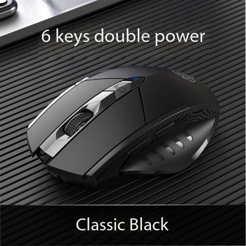 

INPHIC F1-PM6 беспроводная мышь перезаряжаемая бесшумная офисная игровая киберспортивная портативная машина 15x11x6cm чёрный