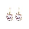 Cute Cartoon Kitten Earrings - Fun, Creative, and Fashionable Animal Drops In Japanese and Korean Styles for European and American Tastes.