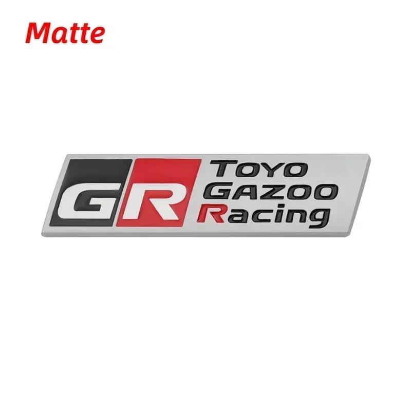 Car Logo Head Grille Rear Badge for Toyota GR Toyo Gazoo Racing Yaris Prius Supra Corolla Camry Crown Prado Corolla Sienta Hilux