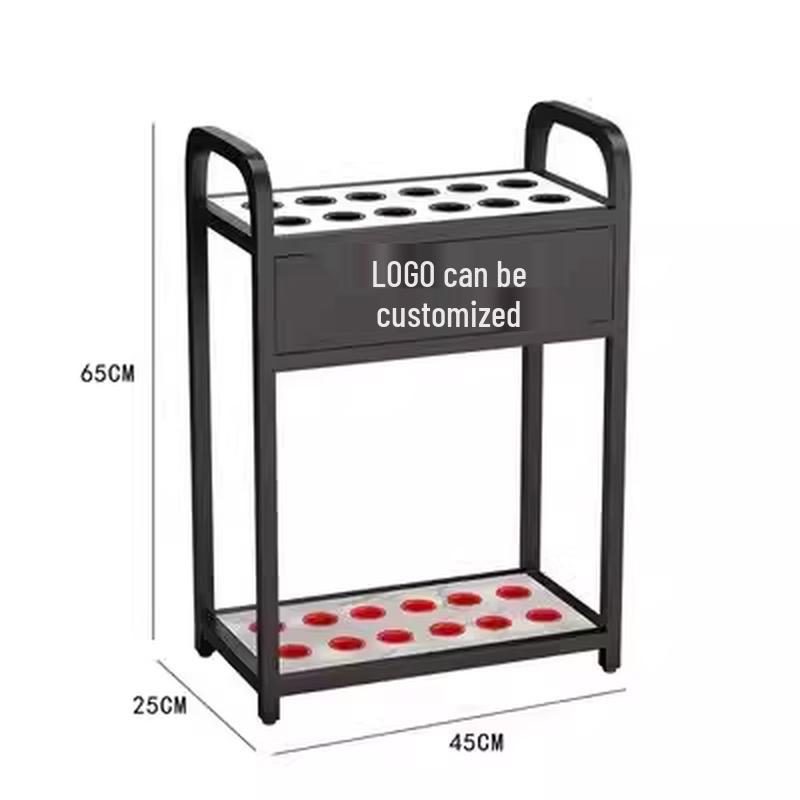 Chéngyāng Black 12-Hole Floor Billiard Cue Rack