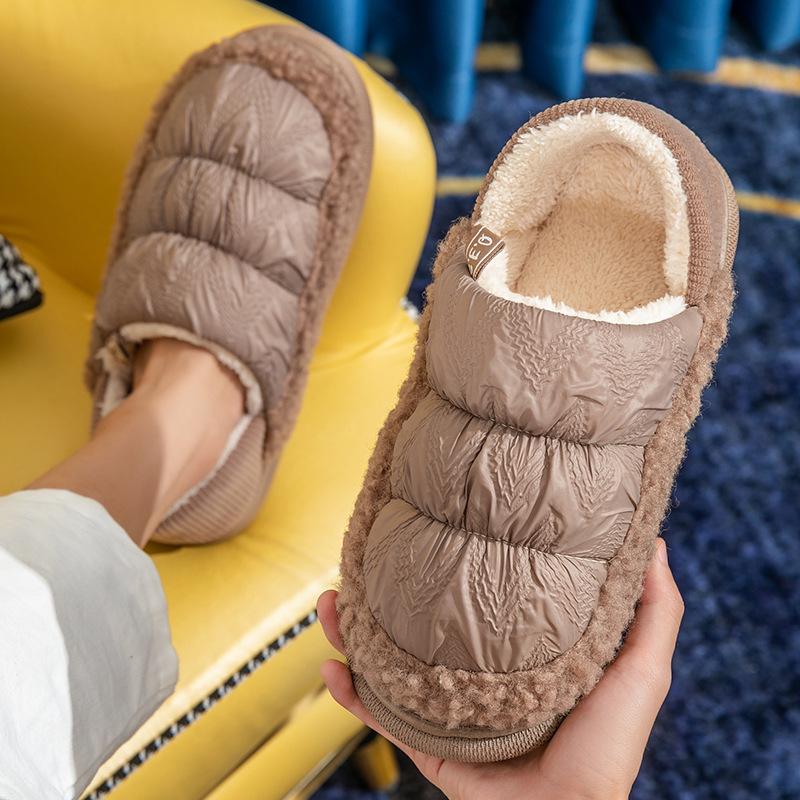 fashion Winter Men Snow Boots Plush Warm Ankle Boots Men Down Waterproof High Top Home Cotton Shoes Non-Slip Outdoor