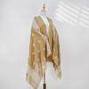 Extra Large Cotton & Linen Floral Scarf: Spring/Summer Sun Protection Shawl for Outings, Travel, & Beach - Perfect Gift for Mom