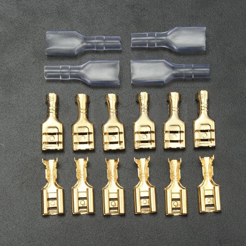 Spade Terminal Connectors Insulating Sleeves 22 ~ 16AWG 0.5mm Thickness