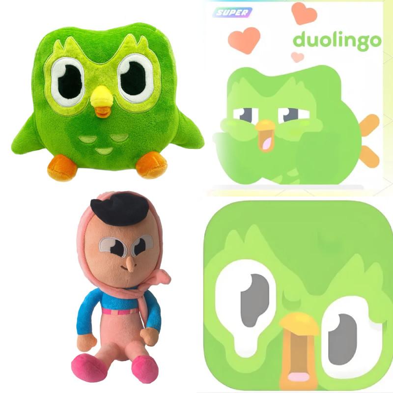 Children Plush Duolingo Owl Toys Fabric Cover Language Training Festival Gifts
