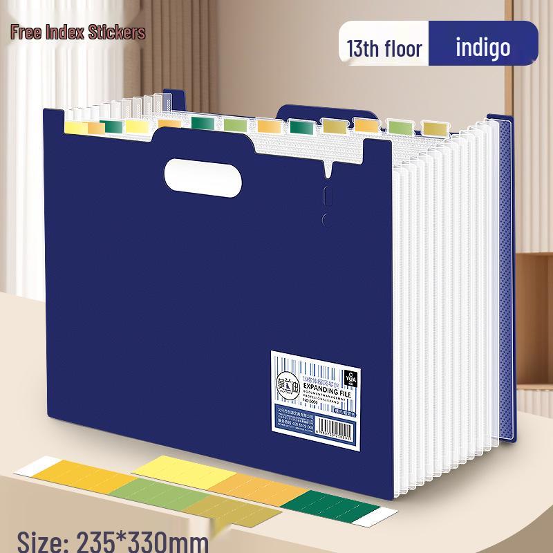 File Bag 5058: A4 Student Document Organizer for Junior High Test Papers and Subject Classification