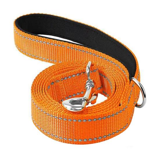 Büyük Orta Köpekler İçin Ağır Hizmet Köpek Tasması Yansıtıcı Naylon Evcil Hayvan Tasması Yumuşak Pedli Saplı Yürüyüş Eğitim İçin