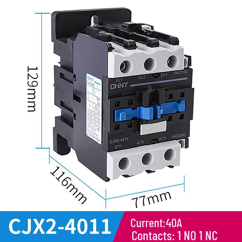 Zhengtai NXC AC Contactor 220V Single-Phase / 380V Three-Phase Normally Open/Closed CJX2-1210 1810