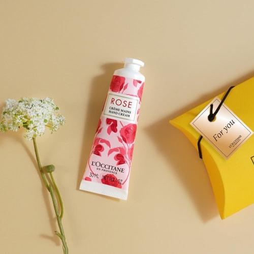 L'OCCITANE Rose Hand Cream, 30mL, Gift Box, Perfect for Birthdays, Farewells, and More.
