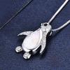 Hot Sale Win Platinum Blue Niche Versatile Opal Penguin Necklace Vintage Personality Collarbone Chain