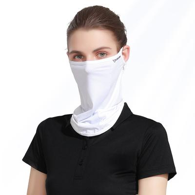 Eis Seide Sonnenschutzmaske Damen Sommer Anti-UV Schnelltrocknendes Gesichtsbedeckung Schal Atmungsaktiver Damen Nackenschutz Hängendes Ohr Stirnband
