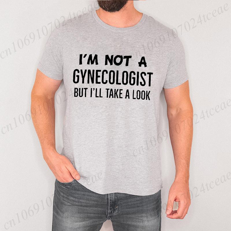 Nejsem gynekolog, ale podívám se na to tričko Vintage oblečení Obyčejná Pánská Vtipná Trička Vintage Oblečení Harajuku Streetwear