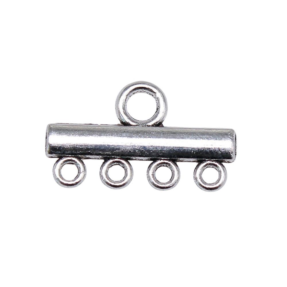Geometric Flower Multi Loop Connectors Metal Links For Earrings Accessories Parts