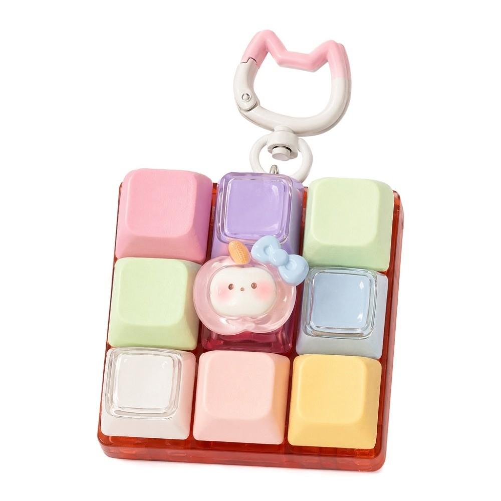 Keys Button Fidget Keychain DIY Keyboard Clicker Toy New Pinch Toy  Relief Stress