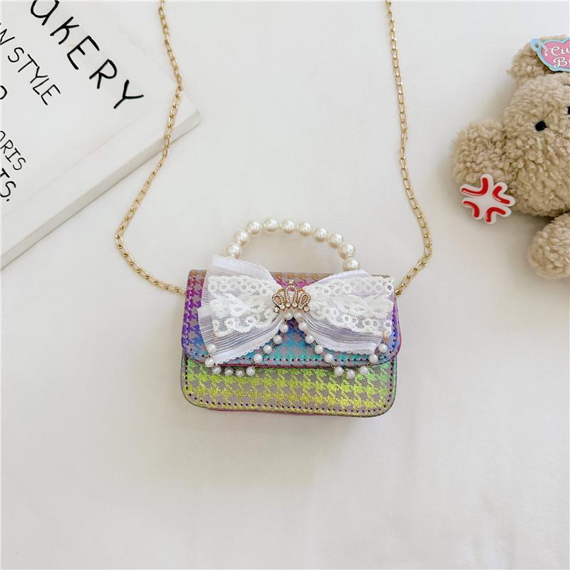 Cute Mini Pearl Shoulder Bag For Kids Trendy Colorful Fashionable Backpack Purse