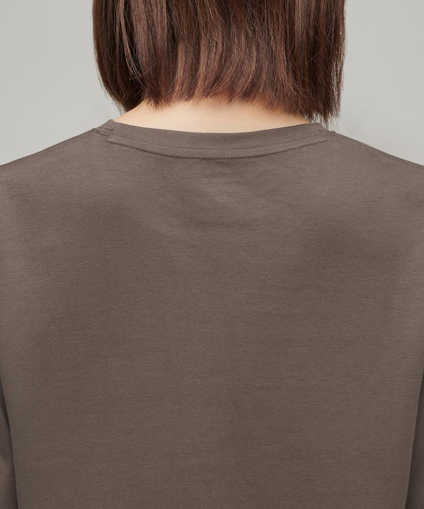 MUSINSA STANDARD WOMAN Women'S Relaxed Crew Neck Long Sleeve T-Shirt [Toffee Brown]