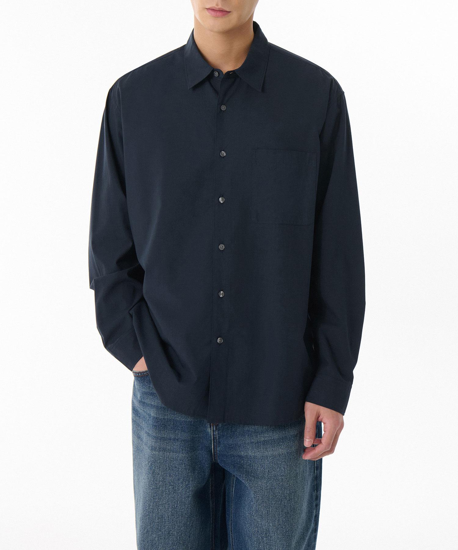 Musinsa Standard Relaxed Cr Shirt [Navy] Navy/2Xl