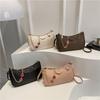New Lychee Pattern Women's Bags, Armpit Bags, Casual Fashion Chains, Portable Shoulder Bags, Retro Trendy Commuter Bags