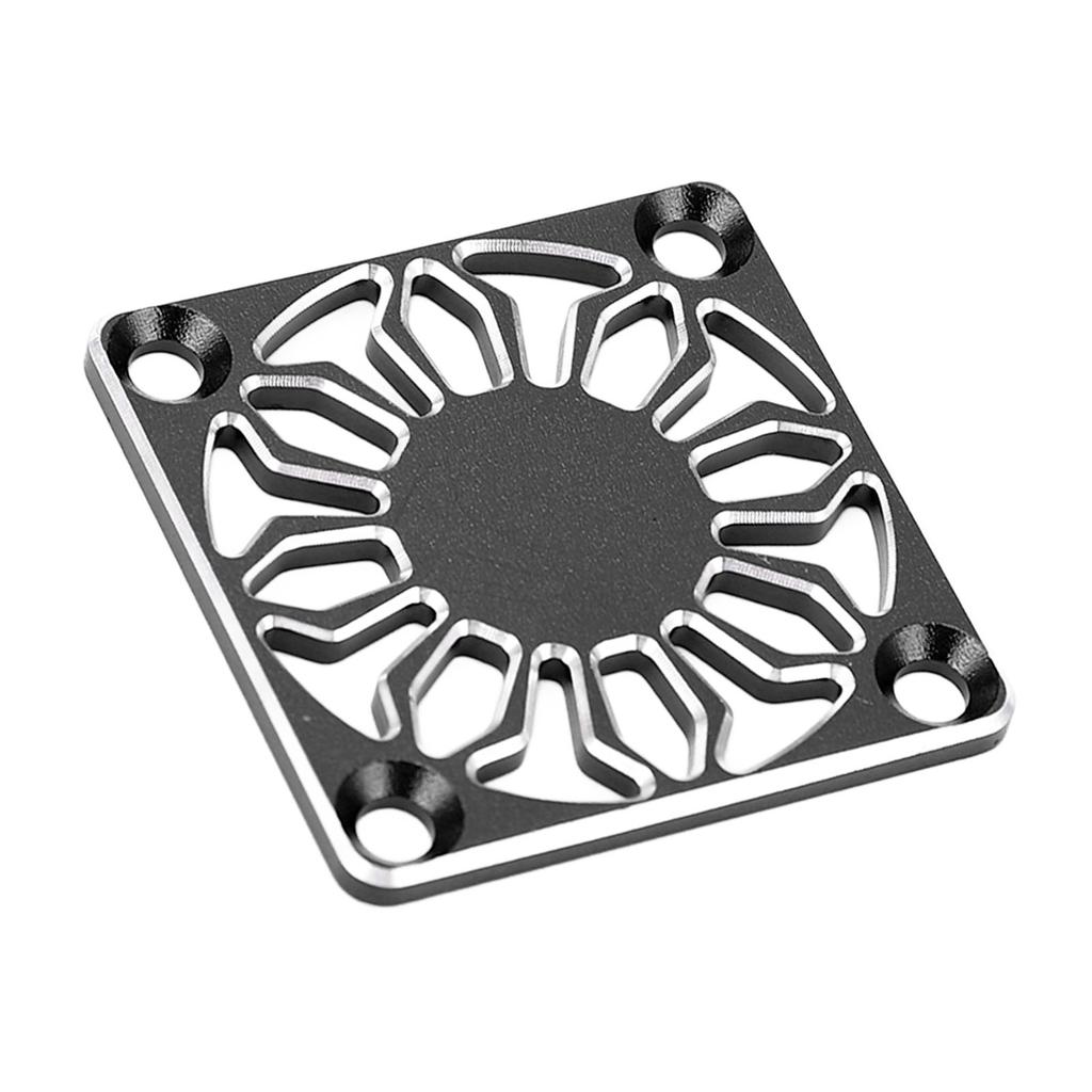RC Cooling Fan Cover Universal Aluminum Alloy Fan Protective Cover for ESC Motor Heatsink 30x30mm Black
