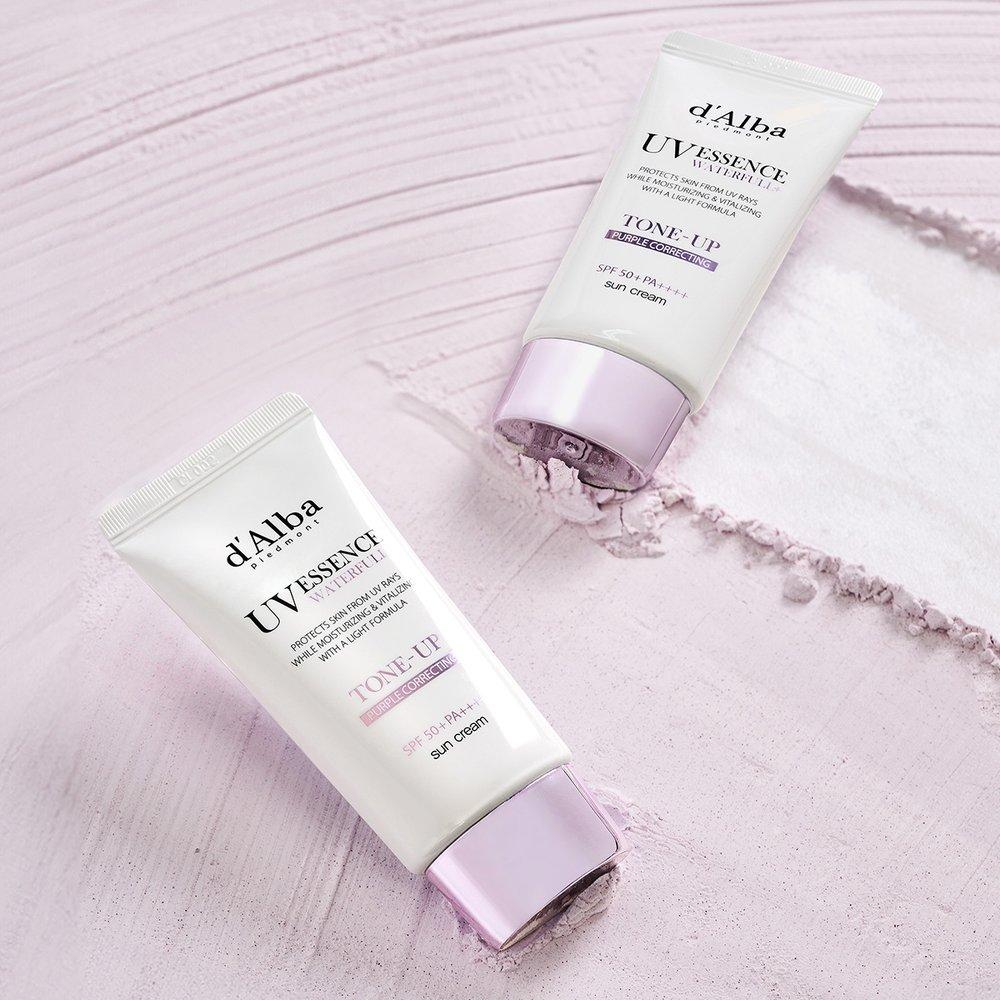 d'Alba Waterful Tone Up Sun Cream (Purple) 50ml